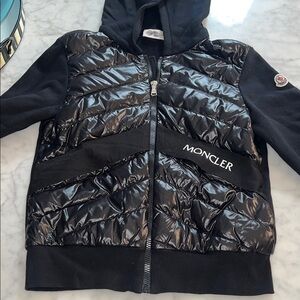 Moncler Black Hooded Puffer Jacket